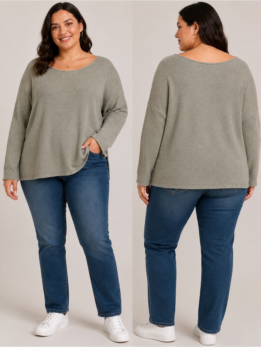 Streetwear Society Oversized Knit Sweater – Women’s Large